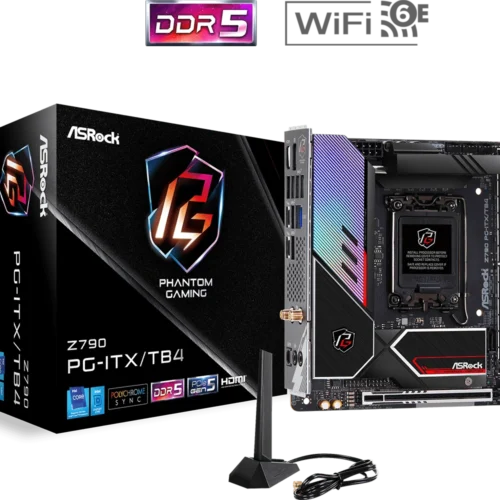 ASRock Z790 Phantom Gaming ITX/TB4 - Mini-ITX, LGA1700, DDR5, PCIe 5.0, Wi-Fi 6E, Thunderbolt 4 - ASROCK Z790 PHANTOM GAMING ITX/TB4
