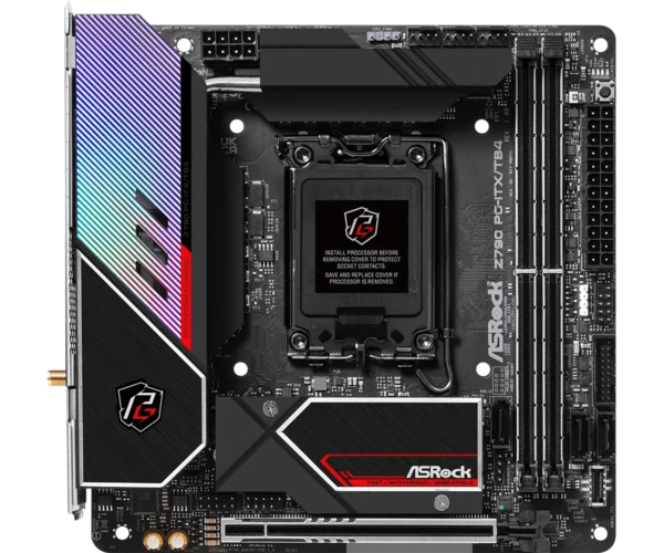 ASRock Z790 Phantom Gaming ITX/TB4 - Mini-ITX, LGA1700, DDR5, PCIe 5.0, Wi-Fi 6E, Thunderbolt 4 - ASROCK Z790 PHANTOM GAMING ITX/TB4
