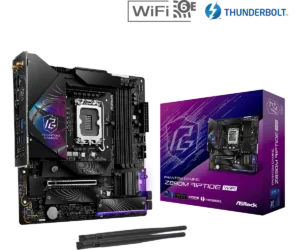 ASRock Z890M RIPTIDE WIFI - Intel Z890 Chipset - LGA1851 - Micro ATX - DDR5 9466+ (OC) - Wi-Fi 6E - Thunderbolt 4 - ASROCK Z890M RIPTIDE WIFI