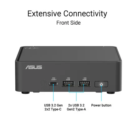 ASUS NUC 15 Pro Slim Mini PC Intel Core Ultra 7 240H Barebone Wi-Fi 7 - RNUC15CRKC700000I