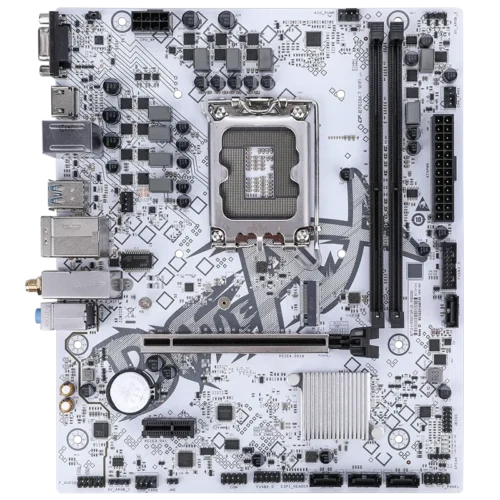 COLORFUL BATTLE-AX B760M-T WIFI/D4 V20 WHITE Motherboard mATX Intel B760 LGA1700 DDR4 WiFi 6 BT 5.2 - COLORFUL BATTLE-AX B760M-T WIFI/D4 V20 WHITE
