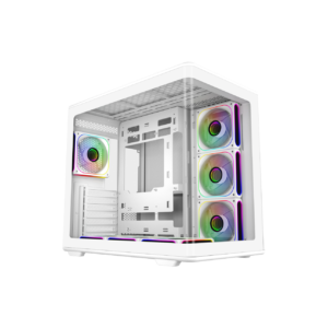 Cooler Master Elite 600 White Mid Tower ATX Case Panoramic Tempered Glass 7 ARGB Fans USB-C - E600-WGNN-S02