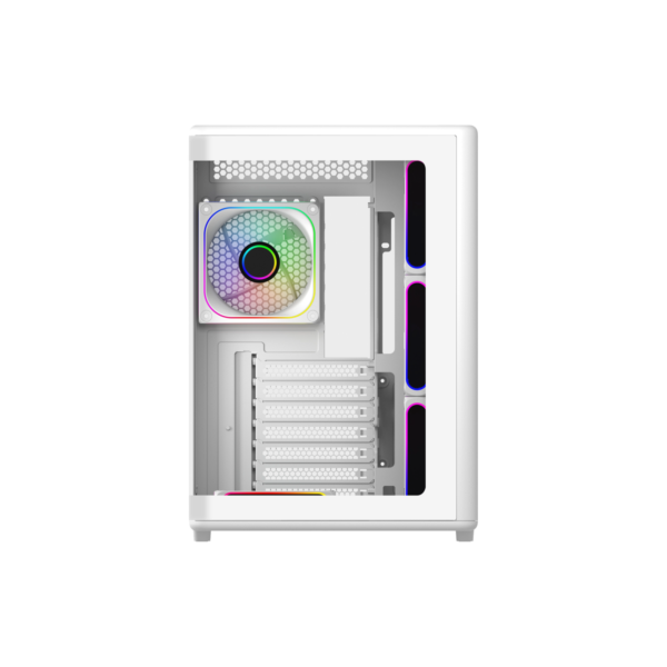 Cooler Master Elite 600 White Mid Tower ATX Case Panoramic Tempered Glass 7 ARGB Fans USB-C - E600-WGNN-S02