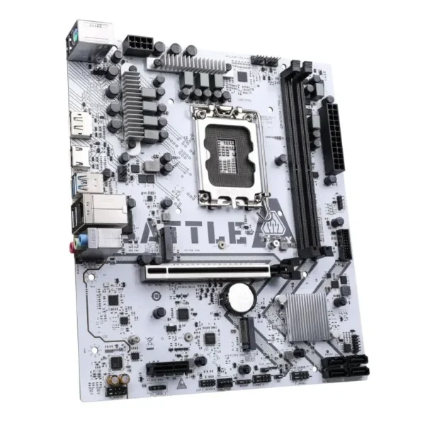 Colorful BATTLE-AX B760M-T PRO D4 V20 WHITE Intel B760 LGA 1700 mATX Motherboard - COLORFUL BATTLE-AX B760M-T PRO/D4 V20 WHITE
