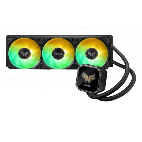 fwebp ASUS TUF Gaming LC III 360 ARGB LCD AIO Liquid CPU Cooler 2.8 Inch IPS LCD 360mm Radiator Triple 120mm ARGB Fans - TUF GAMING LC III 360 ARGB LCD