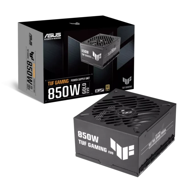ASUS TUF Gaming 850W Gold EVO 80+ Gold Fully Modular ATX 3.1 PCIe 5.1 PSU - TUF-GAMING-850G-EVO