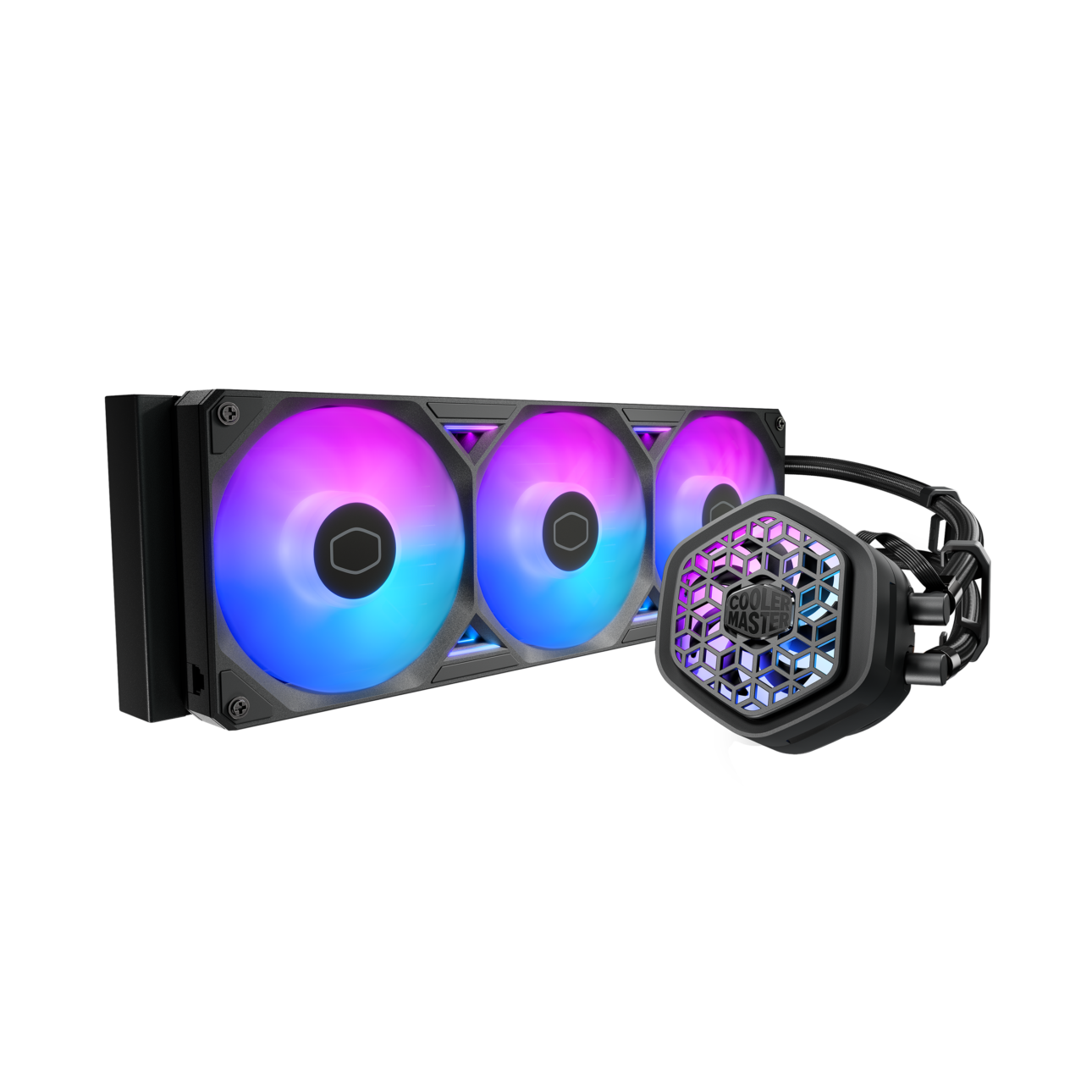 Cooler Master - MasterLiquid Atmos II VRM Fan 360 - ARGB Liquid CPU ...