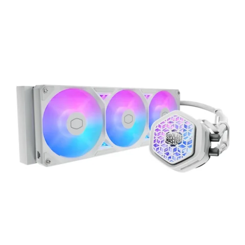Cooler Master MasterLiquid 360 Atmos II LCD ARGB White 360mm AIO Liquid Cooler - MLX-D36M-A25SZ-VW