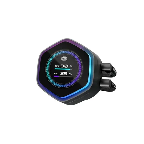 Cooler Master MasterLiquid 360 Atmos II LCD ARGB Black 360mm Liquid CPU Cooler - MLX-D36M-A25SZ-L1