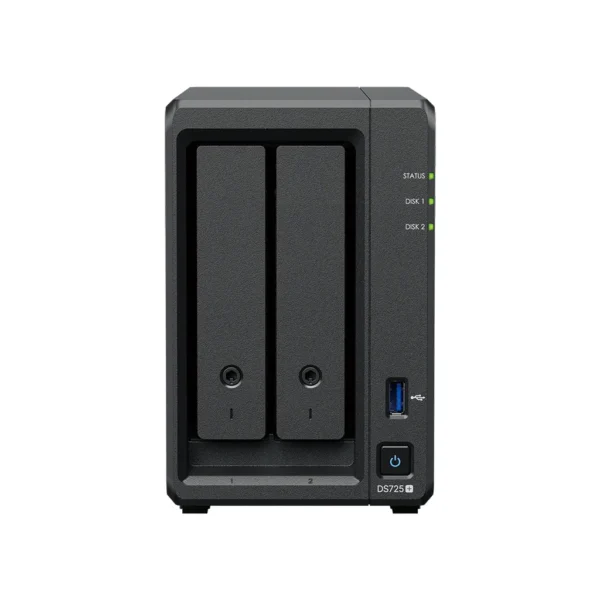 Synology DiskStation DS725+ 2-Bay NAS AMD Ryzen R1600 4GB ECC RAM 2.5GbE - DS725+