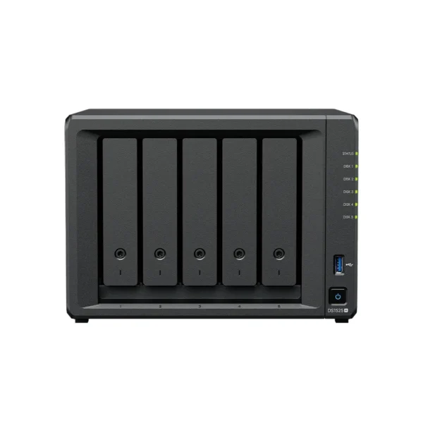 Synology DiskStation 5 Bay NAS 2.5GbE Dual M.2 NVMe Versatile Data Hub - DS1525+