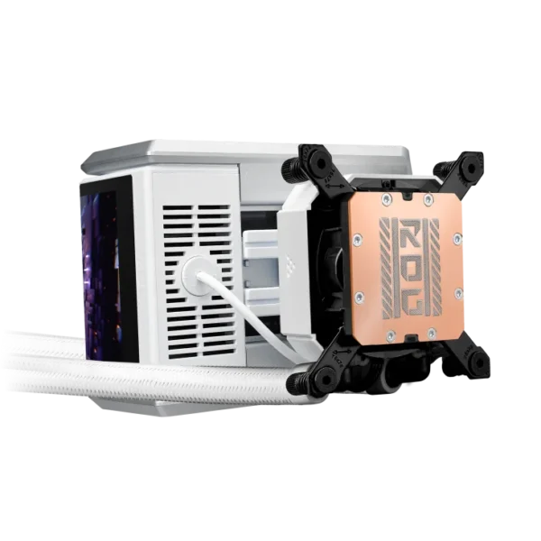 Asus ROG Ryuo IV 360 ARGB White Edition 360mm AIO Liquid CPU Cooler 6.67" Curved AMOLED Asetek Gen8 V2 - ROG RYUO IV 360 ARGB WHT