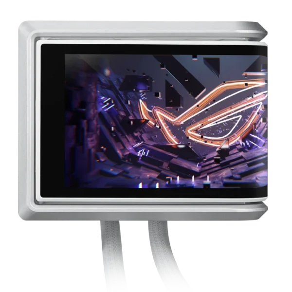 Asus ROG Ryuo IV 360 ARGB White Edition 360mm AIO Liquid CPU Cooler 6.67" Curved AMOLED Asetek Gen8 V2 - ROG RYUO IV 360 ARGB WHT