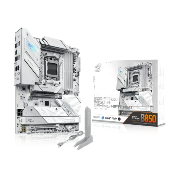 Asus ROG Strix B850-A Gaming WiFi 7 Neo Motherboard Socket AM5 ATX White PCB DDR5 PCIe 5.0 - ROG STRIX B850-A GAMING NEO