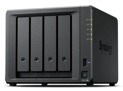 Synology DiskStation 4-Bay Desktop NAS 2.5GbE Dual M.2 NVMe - DS925+