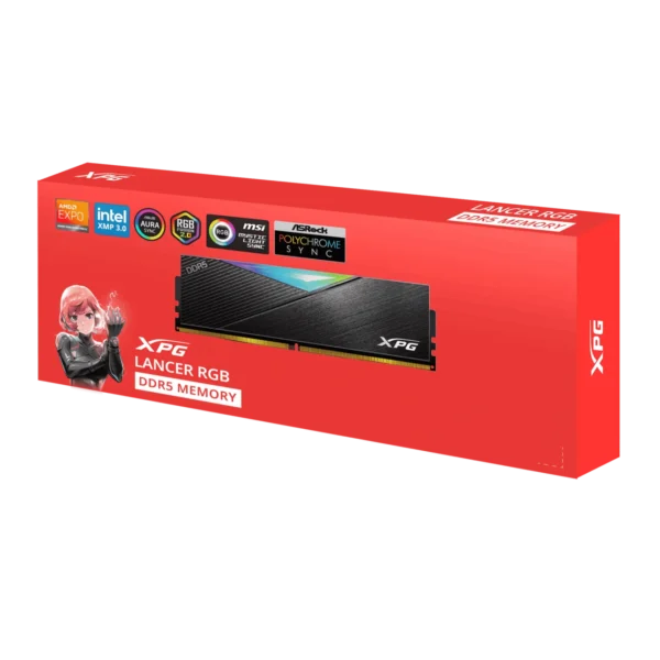 ADATA XPG DDR5 6000MHz CL40 16GB Desktop Memory Module - AD-AX5U6000C4016G-DCLARBK-BOX
