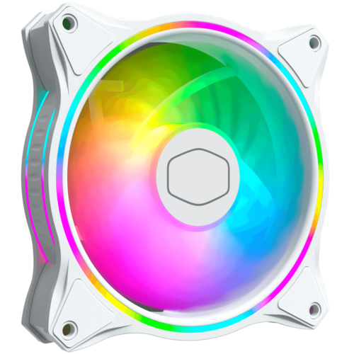 Cooler Master MasterFan MF120 Halo ARGB White 120mm PWM Case Fan - 202004760-GP