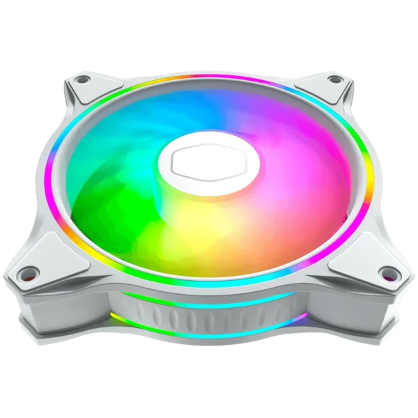 Cooler Master MasterFan MF120 Halo ARGB White 120mm PWM Case Fan - 202004760-GP