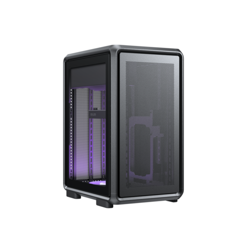 Cooler Master MasterFrame 400 Mesh Open Frame Micro ATX Case Tempered Glass Black - MF400M-KHNN-S00