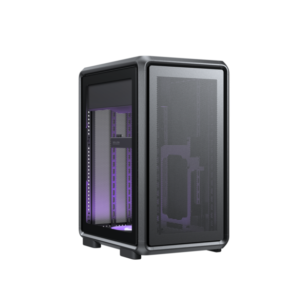 Cooler Master MasterFrame 400 Mesh Open Frame Micro ATX Case Tempered Glass Black - MF400M-KHNN-S00