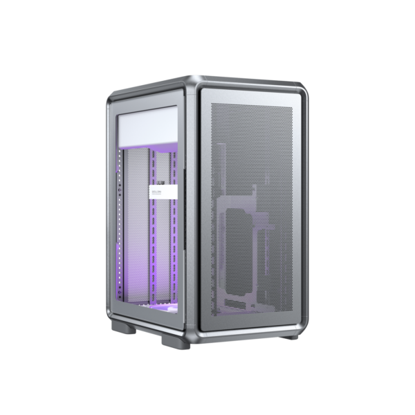 Cooler Master MasterFrame 400 Mesh Silver Open Frame Micro-ATX Case 360mm Radiator Support - MF400M-SHNN-S00