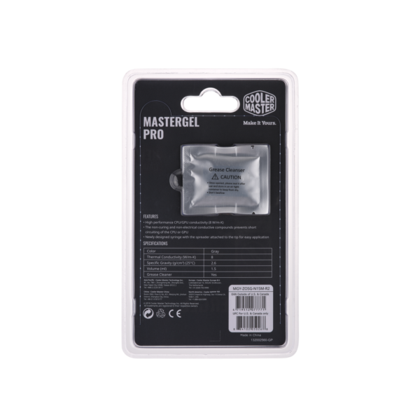 Cooler Master MasterGel Pro New Edition High Performance Thermal Grease 8 W/mK - MGY-ZOSG-N15M-R2