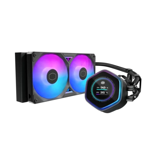 Cooler Master MasterLiquid ML240 Atmos II LCD ARGB Black 240mm AIO Liquid CPU Cooler - MLX-D24M-A25SZ-L1