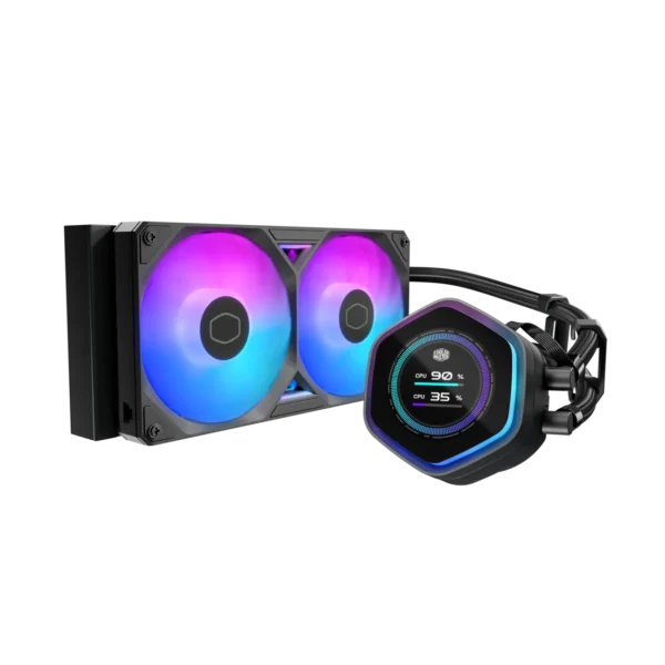 gallary-03 Cooler Master MasterLiquid ML240 Atmos II LCD ARGB Black 240mm AIO Liquid CPU Cooler - MLX-D24M-A25SZ-L1