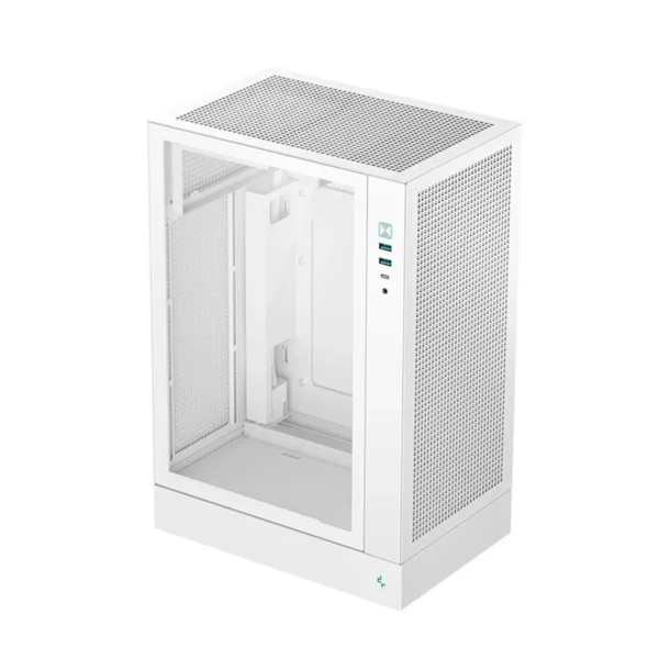 DeepCool CH170 Plus White Vertical Mid Tower Micro-ATX Case - R-CH170-WHNGM0-G