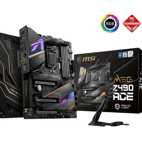 MSI MEG Z490 ACE ATX Motherboard LGA 1200 Intel Z490 DDR4 Wi-Fi 6 - MEG Z490 ACE