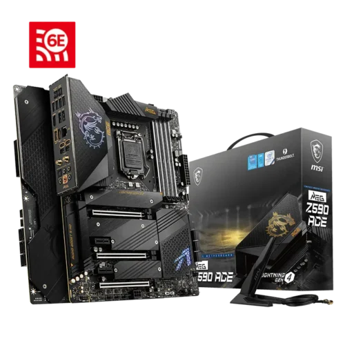 MSI MEG Z590 ACE Intel LGA 1200 ATX Motherboard Thunderbolt 4 Wi-Fi 6E - MEG Z590 ACE