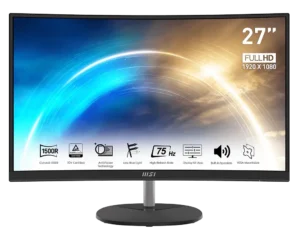 MSI PRO MP271CA 27-inch FHD 1500R Curved 75Hz 1ms VA Business Monitor - PRO MP271CA / 272C