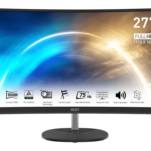 MSI PRO MP271CA 27-inch FHD 1500R Curved 75Hz 1ms VA Business Monitor - PRO MP271CA / 272C