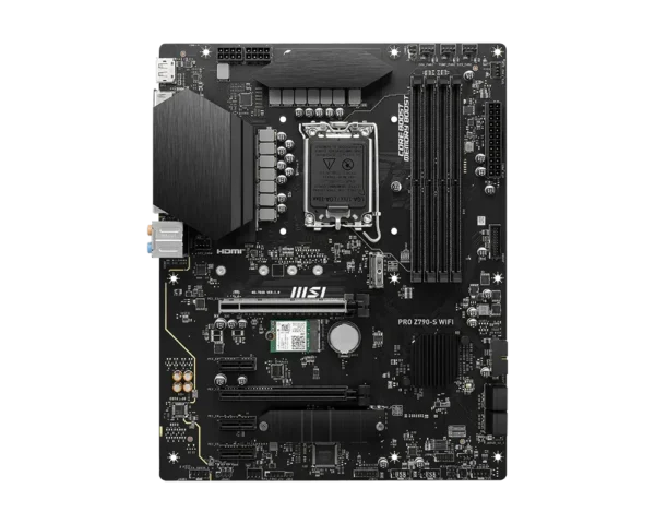 MSI PRO Z790-S WIFI - Intel Z790 Chipset - LGA 1700 ATX Motherboard - DDR5 PCIe 5.0 Wi-Fi 6E - PRO Z790-S WIFI