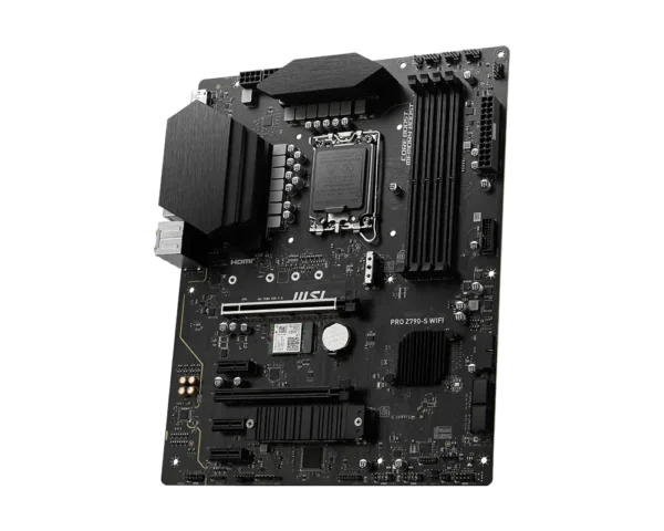 MSI PRO Z790-S WIFI - Intel Z790 Chipset - LGA 1700 ATX Motherboard - DDR5 PCIe 5.0 Wi-Fi 6E - PRO Z790-S WIFI