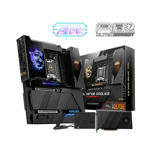 MSI MEG X870E GODLIKE AMD AM5 E-ATX Motherboard Wi-Fi 7 10G LAN USB4 DDR5 - MEG X870E GODLIKE