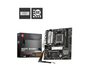 MSI B650M BOMBER WIFI - AM5 mATX DDR5 Wi-Fi 6E 2.5G LAN Motherboard - B650M BOMBER WIFI