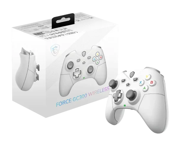 product_17368361984bf05fa58f73cd5ec98e609cfaf113f9 MSI FORCE GC300 WIRELESS WHITE Gaming Controller Hall Effect Triggers PC Android - Force GC300 W White