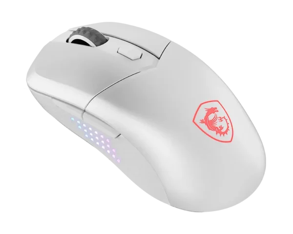 MSI VERSA 300 ELITE WIRELESS WHITE 65g 26000 DPI Tri-Mode Gaming Mouse - VERSA 300 ELITE W WHITE