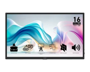 MSI PRO MP165 E6 15.6-inch FHD IPS Portable Monitor 60Hz 4ms GtG Type-C HDMI VESA Tripod Mount - PRO MP165 E6