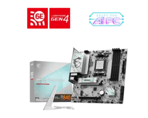 MSI B840M GAMING PLUS WIFI6E - AM5 Micro-ATX Motherboard DDR5 Wi-Fi 6E 2.5G LAN - B840M GAMING PLUS WIFI6E