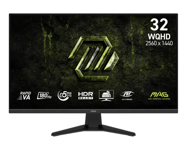 MSI MAG 325QF E18V 31.5-inch WQHD Rapid VA 180Hz 0.5ms Gaming Monitor - MAG 325QF E18V