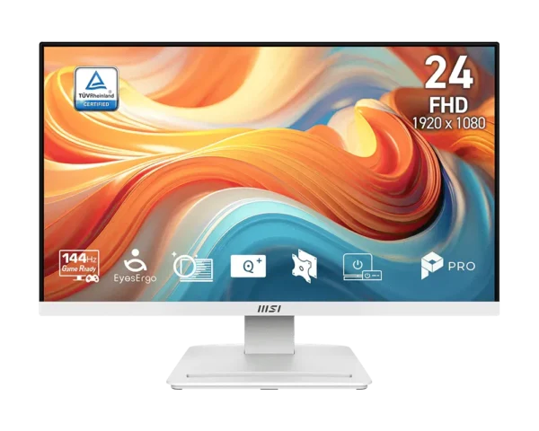 MSI PRO MP241W E14 23.8-inch FHD VA 144Hz 1ms AMD FreeSync Business Gaming Monitor - PRO MP241W E14