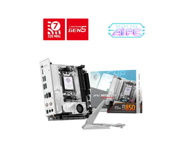 MSI MPG B850i EDGE TI WIFI - AM5 Mini-ITX DDR5 Wi-Fi 7 Motherboard - MPG B850i EDGE TI WIFI