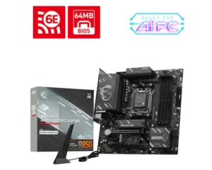 MSI B850M GAMING PRO WIFI6E - AM5 mATX DDR5 PCIe 5.0 M.2 Wi-Fi 6E Motherboard - B850M GAMING PRO WIFI6E