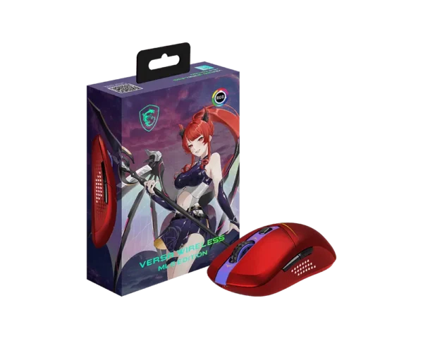 MSI VERSA WIRELESS MLG EDITION 65g Ultra-Lightweight Gaming Mouse 26000 DPI Tri-Mode RGB - VERSA W MLG EDITION