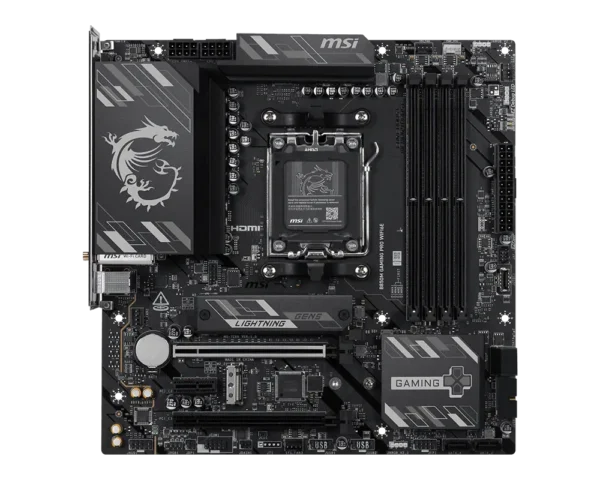 MSI B850M GAMING PRO WIFI6E - AM5 mATX DDR5 PCIe 5.0 M.2 Wi-Fi 6E Motherboard - B850M GAMING PRO WIFI6E