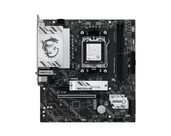 MSI B850M GAMING WIFI6E - AM5 Micro-ATX Motherboard DDR5 PCIe 5.0 M.2 Wi-Fi 6E - B850M GAMING WIFI6E