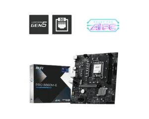 MSI PRO B860M-E - Intel B860 LGA 1851 mATX Motherboard DDR5 PCIe 5.0 5G LAN - PRo B860M-E