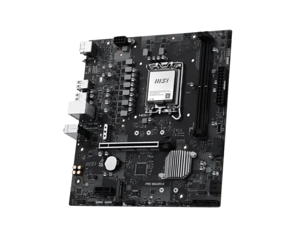 MSI PRO B860M-E - Intel B860 LGA 1851 mATX Motherboard DDR5 PCIe 5.0 5G LAN - PRo B860M-E